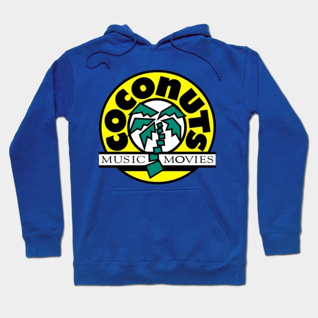 Coconuts Music & Movies Hoodie by RetroZest